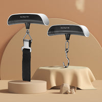 KAUKKO 2 Packs of 110lb/50kg Luggage Scale, Backlit LCD Display Electronic Balance Digital Hanging Scale with Rubber Paint Handle