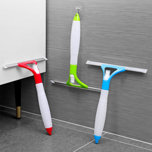 Shower Squeegee with Spray for Glass Doors, Bathroom, Tiles, Mirror, Window and Car Windshield-10inch
