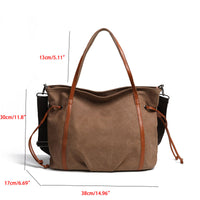 KAUKKO Canvas Shopper Bag Women Tote Bag, Handbag