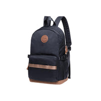 KAUKKO Stylish College School Backpack Travel Nice Rucksack, K1005-2 ( Black /17.6L )