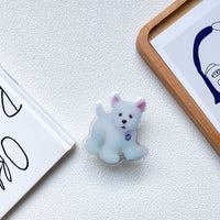 KAUKKO 5 pcs/set Cute Animal Phone Ring Holder, Air Cushion Ring Buckle Phone Ring Stand,Simple Cell Finger Ring for Phones