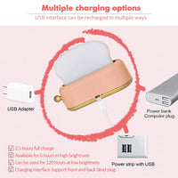 KAUKKO Toast Bread Night Light ,Soft LED Toast Lamp with Rechargeable and Timer,Portable Bedroom Bedside Bed,Table Lamps Graduation Gifts，CN02-pink