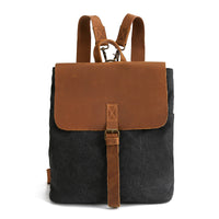 KAUKKO Women's Bag in Vintage Casual Canvas and Leather Canvas