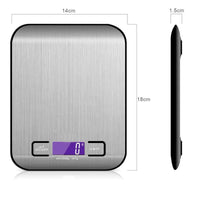 22 LBS digital kitchen scale, 1 G /0.05 oz precise scale, 6 units LCD scale, KG, G, oz, ml, lb, Milk ml
