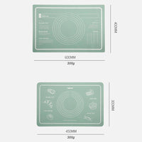 Silicone Pastry Mat Non Stick-Large Rolling Dough with Measurements-Non Slip Pizza,Fondant,Pie,Cake Baking Mat