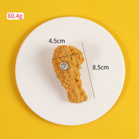 Refrigerator Magnets Food Theme, Tasty Fried Chicken Wings Chicken Nuggets Fries, 4er-Set