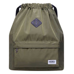 Drawstring Sports Backpack Gym Yoga backpack Shoulder Rucksack for Men and Women ( Army Green ) - kaukko