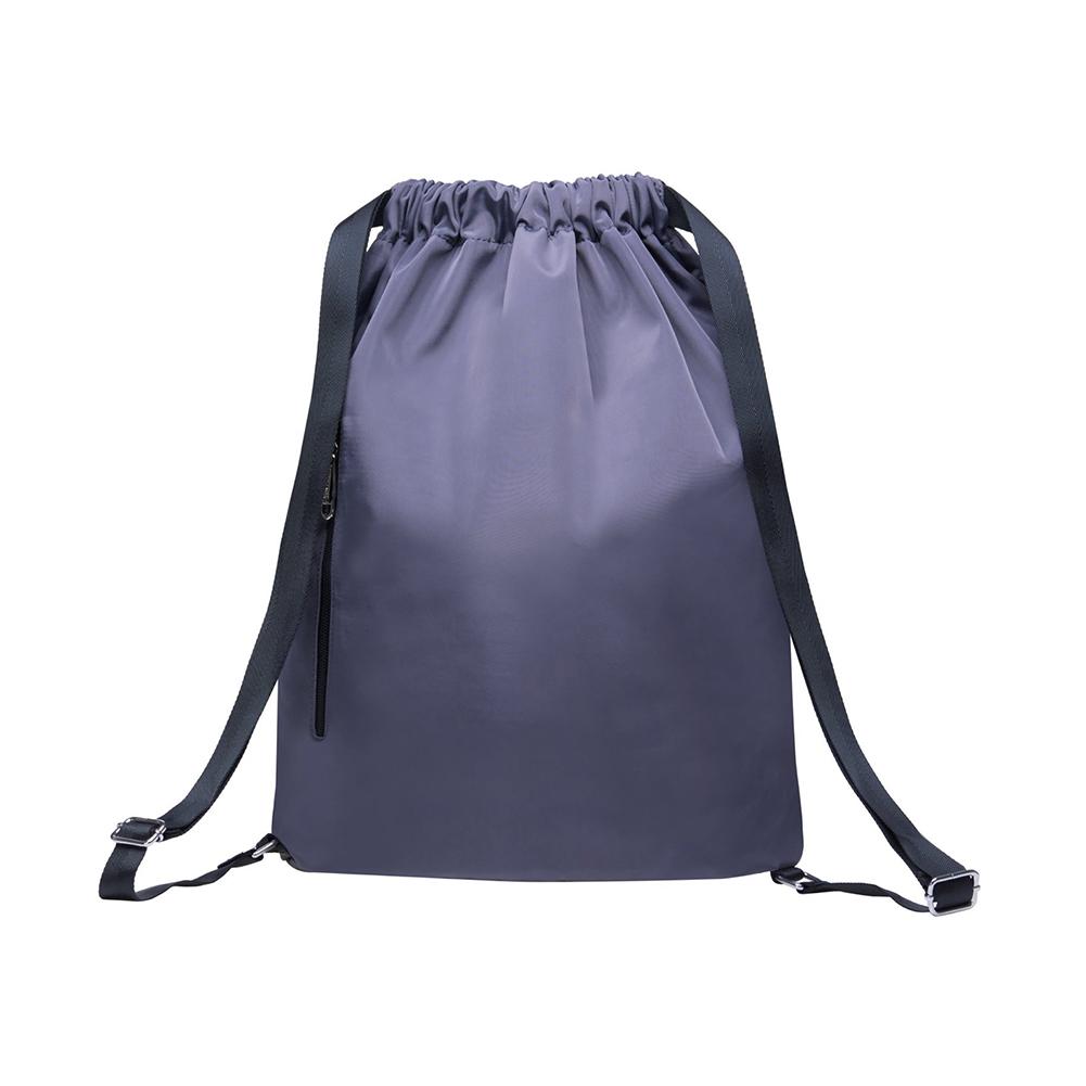 Drawstring Sports Backpack Gym Yoga backpack Shoulder Rucksack for Men and Women ( Grey ) - kaukko
