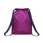 Drawstring Sports Backpack Gym Yoga backpack Shoulder Rucksack for Men and Women ( Purple ) - kaukko
