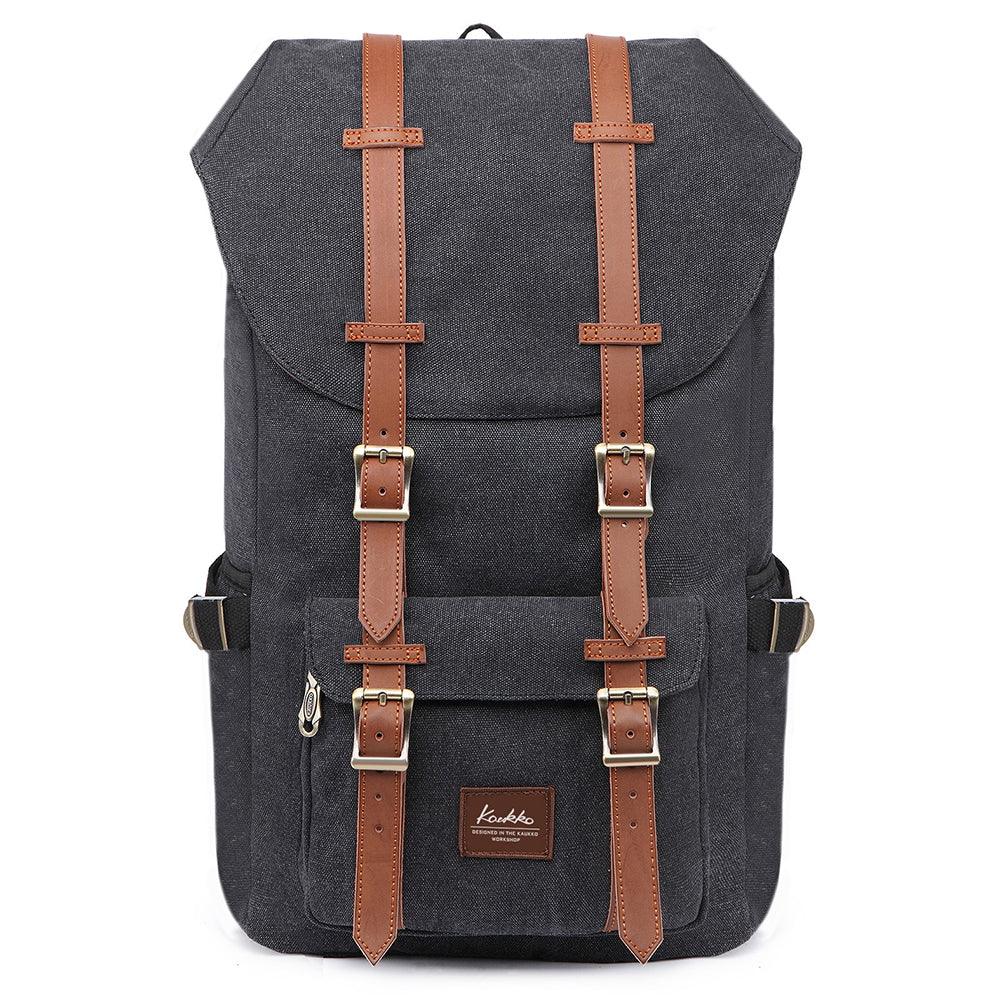 KAUKKO Backpack for city trips, E5-1 ( Black / 22L ) - kaukko