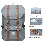 KAUKKO Backpack for city trips, EP5-12 ( Grey /19.7L ) - kaukko