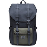 KAUKKO Backpack for city trips, EP5-5 ( Black Green / 20.3L) - kaukko