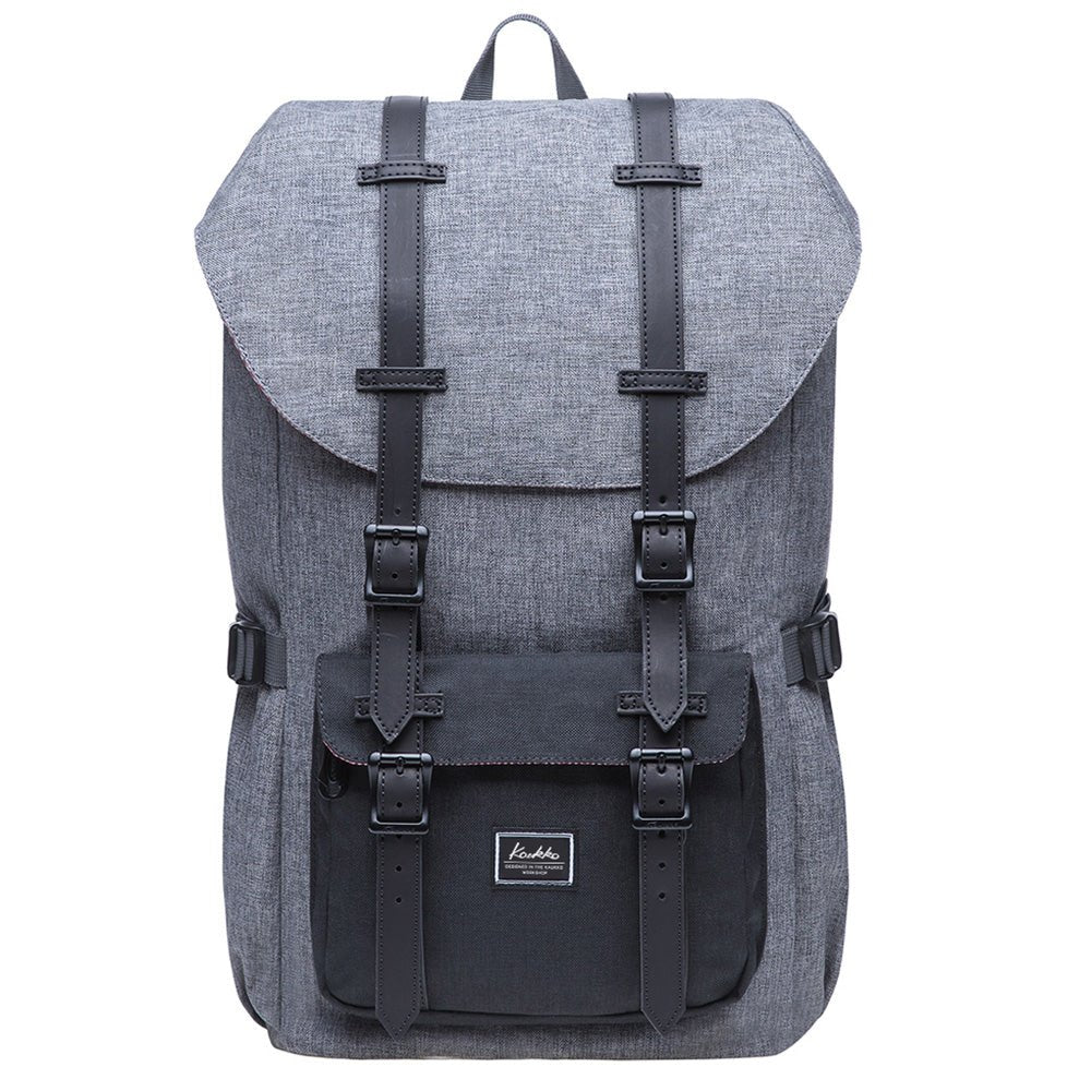 KAUKKO Backpack for city trips, EP5-5 ( Grey Black / 20.3L) - kaukko