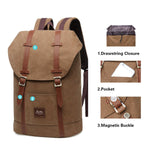 KAUKKO Backpack for city trips, EP6-3 ( Brown / 18.1L ) - kaukko