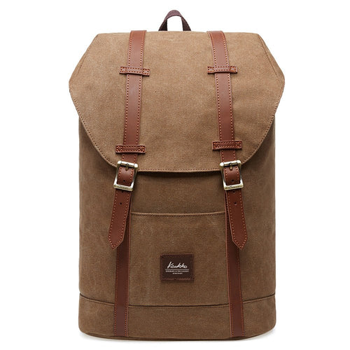 KAUKKO Backpack for city trips, EP6-3 ( Brown / 18.1L ) - kaukko