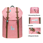 KAUKKO Backpack for city trips, EP6-5 ( Pink / 17.8L ) - kaukko