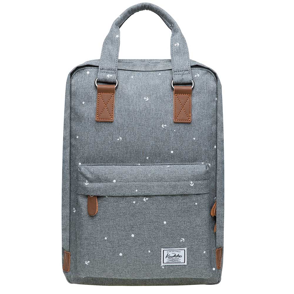 KAUKKO Backpack for daily use, K1007-3 ( Grey / 15.7L ) - kaukko