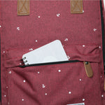 KAUKKO Backpack for daily use, K1007-3 ( Red / 15.7L ) - kaukko