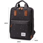 KAUKKO Backpack for daily use, K1007 ( Black ) - kaukko