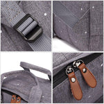 KAUKKO Backpack for daily use, K1007 ( Grey ) - kaukko