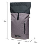KAUKKO Backpack for daily use, KF06-2 ( Black Grey/ 15.7L ) - kaukko