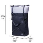 KAUKKO Backpack for daily use, KF07( Black Withe / 17.8L ) - kaukko