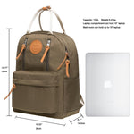 KAUKKO Backpack for daily use, KS06 ( Green / 13.2L ) - kaukko