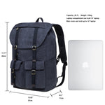 KAUKKO Backpack for Hiking Tours, KD01-2 ( Black / 20.7L ) - kaukko
