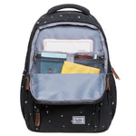KAUKKO Backpack for School, K8008-1 ( Black / 18.9L ) - kaukko