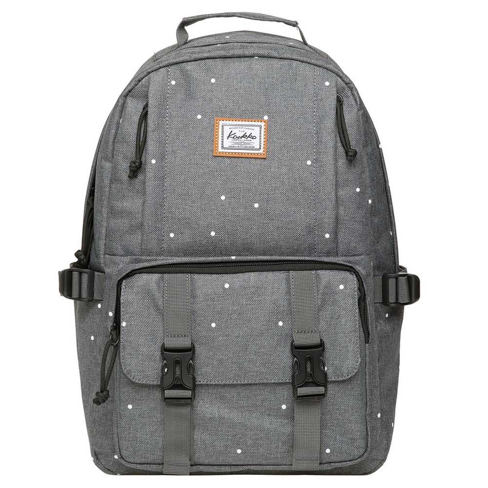 KAUKKO Backpack for School, KS21 ( Grey / 18.4L ) - kaukko
