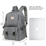 KAUKKO Backpack for School, KS21 ( Grey / 18.4L ) - kaukko