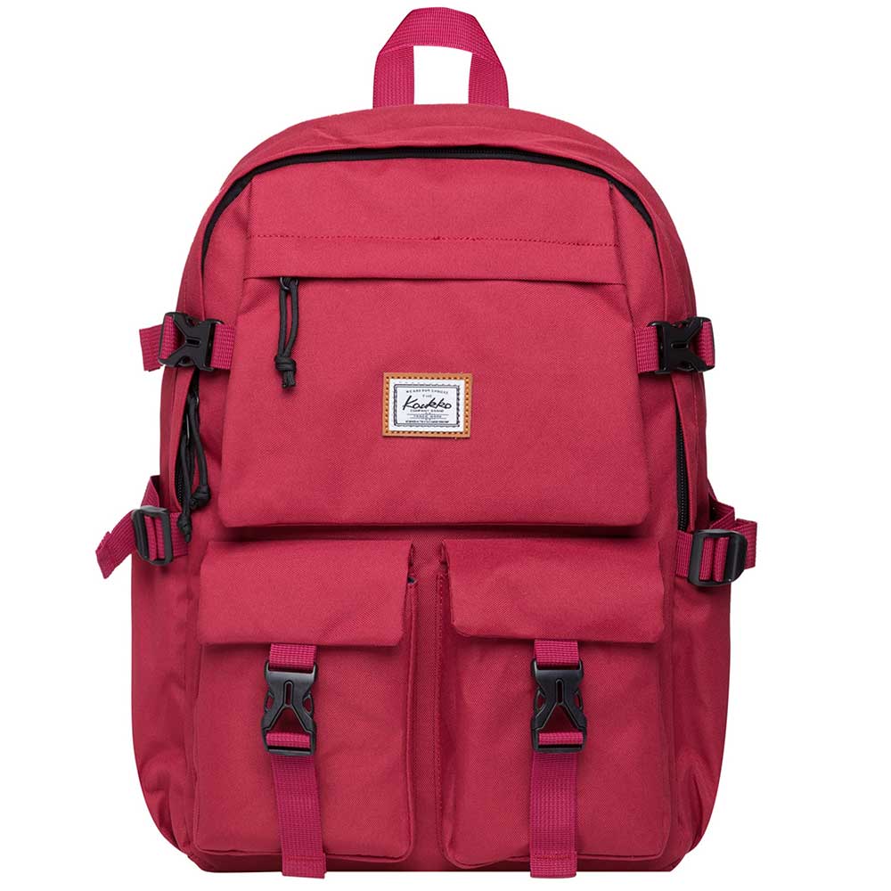 KAUKKO Backpack for School, KS22 ( Red / 18.4L ) - kaukko