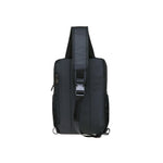 KAUKKO Canvas Crossbody Sling Bag Backpack for Cycling, Hiking, Camping, and Commuting, FD252-2 ( Black ) - kaukko