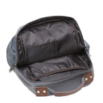 KAUKKO Canvas Crossbody Sling Bag Backpack for Cycling, Hiking, Camping, and Commuting, FD252-3 ( Grey ) - kaukko
