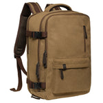 KAUKKO Canvas Travel Backpack, Personal Item Airline Approved, Carry On Backpack - kaukko