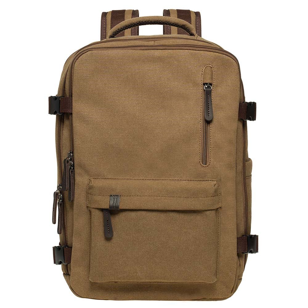 KAUKKO Canvas Travel Backpack, Personal Item Airline Approved, Carry On Backpack - kaukko