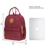KAUKKO Casual Daypack Student Outdoor Bag Stylish, K1005-5 ( Red / 8.2L ) - kaukko