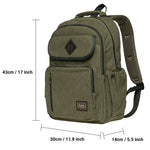 KAUKKO Casual Daypacks Multipurpose Backpacks, Outdoor Backpack, Travel Rucksack (17-ARMYGREEN) - kaukko