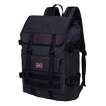 KAUKKO Casual Daypacks Multipurpose Backpacks, Outdoor Backpack, Travel Rucksack Black(Canvas) - kaukko