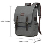 KAUKKO Casual Daypacks Multipurpose Backpacks, Outdoor Backpack, Travel Rucksack, Laptop Backpack Fits 15" (16-GREY) - kaukko
