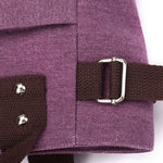 KAUKKO Cute Cat Totes Women Canvas Handbags ( Purple ) - kaukko