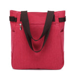 KAUKKO Cute Cat Totes Women Canvas Handbags ( Red ) - kaukko