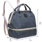 KAUKKO Diaper Bag Backpack - Small Diaper Backpack with Pacifier Holder and Stroller straps -Waterproof, mini , KT08 ( New York Gray ） - kaukko