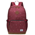 KAUKKO Elegant College School Backpack Women Daypacks, K1005-3 ( Red / 17L ) - kaukko