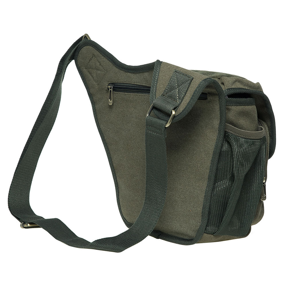 KAUKKO Canvas Militär Umhängetasche Vintage - Stylische Messenger Bag