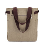 KAUKKO Shoulder Canvas Handbag Women Bag ( Khaki ) - kaukko