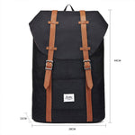 Travel Casual Backpack, Laptop Daypack, EP6-1（ Black / 18L ） - kaukko