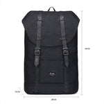 Travel Casual Backpack & Laptop Daypack, EP6 ( Black / 18.5L ) - kaukko
