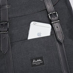 Travel Casual Backpack & Laptop Daypack, EP6 ( Black / 18.5L ) - kaukko