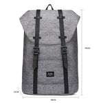 Travel Casual Backpack & Laptop Daypack, EP6 ( Grey / 18.5L ) - kaukko